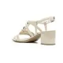 Nero Giardini Sandal Mid Hell Woman Leather Item P615540D 701 Moonlight