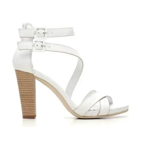 Nero Giardini Sandal High Hell Woman Leather Item P615536D 707 White