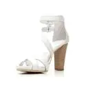 Nero Giardini Sandalo Tacco Alto Donna Pelle Articolo P615536D 707 Bianco