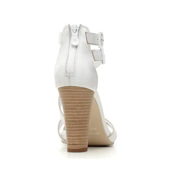 Nero Giardini Sandalo Tacco Alto Donna Pelle Articolo P615536D 707 Bianco