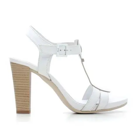 Nero Giardini Sandal High Hell Woman Leather Item P615535D 707 White